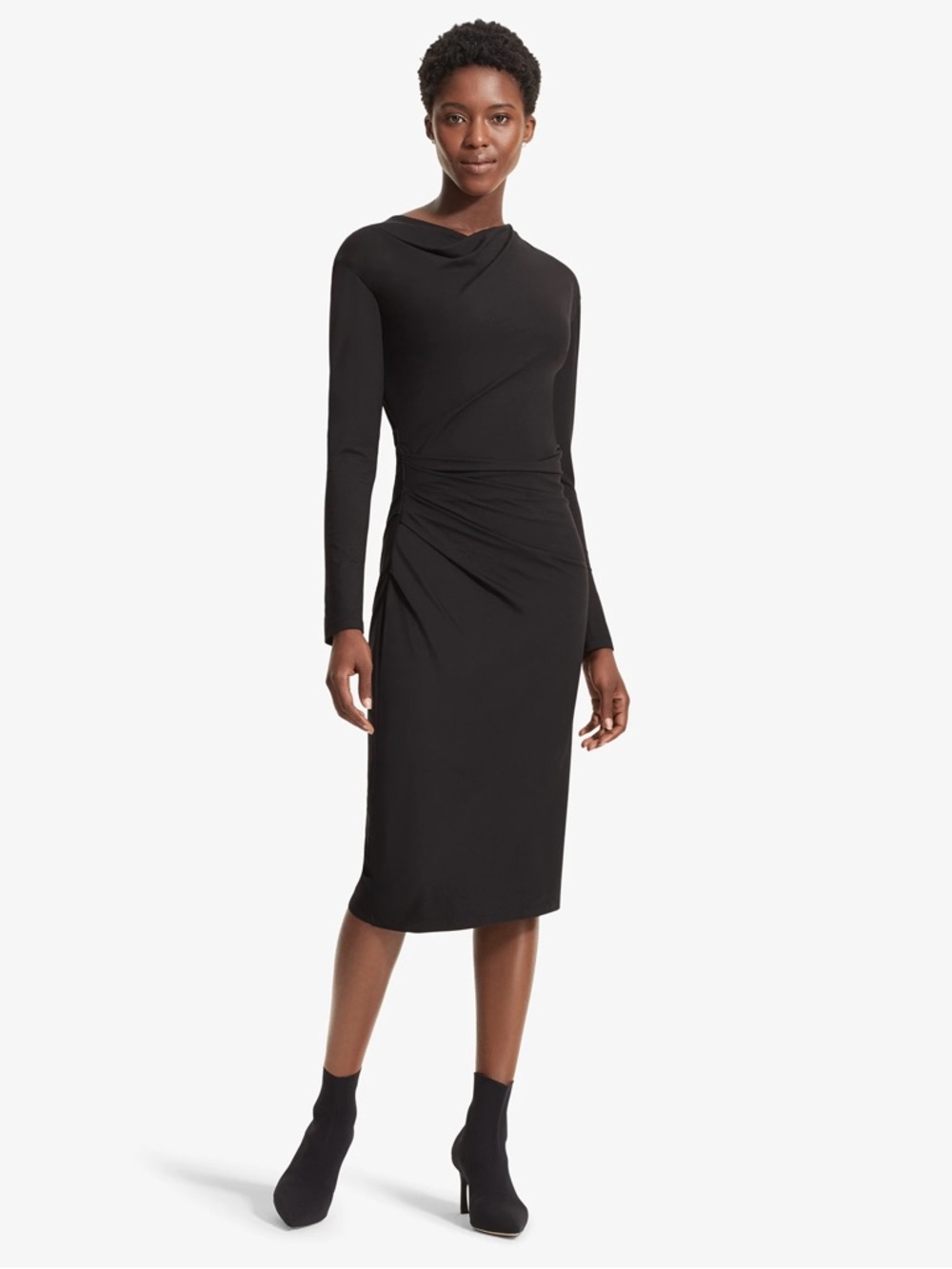 MM LaFleur Annabel Ruched Midi Dress, size S